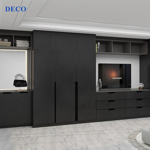 Ultimi Armadi di Lusso con Ante a Battente, Design Modulare, Mobile Contenitore, Mobile <span class=keywords><strong>TV</strong></span> Moderno in Legno con Ante Scorrevoli e <span class=keywords><strong>TV</strong></span> Integrata - Product Image 3