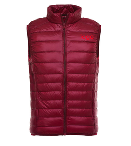 <span class=keywords><strong>Giacca</strong></span> con Logo personalizzato all'ingrosso piumino Casual leggero invernale caldo gilet nero in poliestere uomo <span class=keywords><strong>senza</strong></span> cappuccio gilet formale - Product Image 6