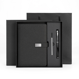 Set de Regalo de Cuaderno de Cuero de Lujo Promocional al por Mayor, Diario A5 Recargable, Set de Regalo Corporativo con Bolígrafo - Product Image 1