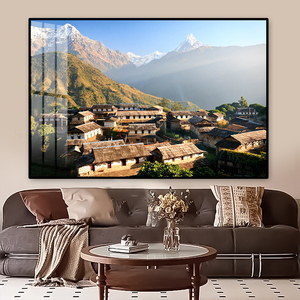 <span class=keywords><strong>Peinture</strong></span> en porcelaine cristalline avec cadre en aluminium, <span class=keywords><strong>paysage</strong></span> <span class=keywords><strong>de</strong></span> montagne enneigée imperméable 2026, pour la décoration murale <span class=keywords><strong>de</strong></span> la maison et <span class=keywords><strong>de</strong></span> l'hôtel - Product Image 3