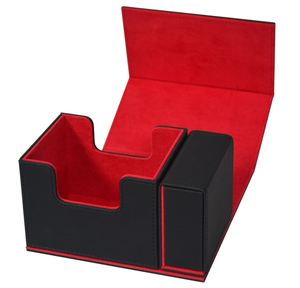 Boîte de rangement classique à fermeture magnétique avec plateau à dés amovible, capacité de 180+ cartes de jeu, vente en gros - Product Image 1