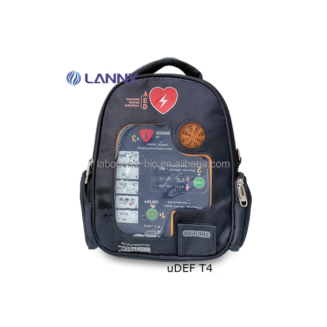 LANNX UDEF T4 Health Portable AED Trainer Electronic CPR Medical Defibrillator Simulator Auto External Defibrillator AED Trainer