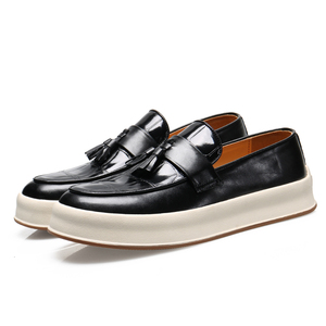 Classic Design Top Quality Mens Brands <b>Autumn</b> Wedding Party Loafers China for Men Scarpe Brown Rubber Walking Shoe - Product Image 6