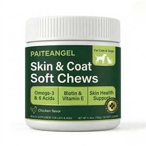 Vente en gros OEM – Friandises à mâcher pour la peau et le pelage des animaux, supplément Omega 3 pour la santé des poils des chiens et des chats, fournisseur de marques privées personnalisées - Product Image 6