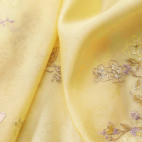 Tissu de dentelle Jacquard de qualité supérieure en polyester enduit de PVC pour robes de mariée tenues de mariage trame tricotée avec technique de broderie tissée
