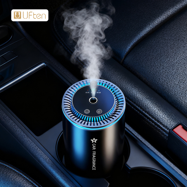 Professional Luxury Car Air Freshener Machine Metal Scent Diffuser Custom Perfume Atomizing Aromatherapy Diffuser Stronger Spray