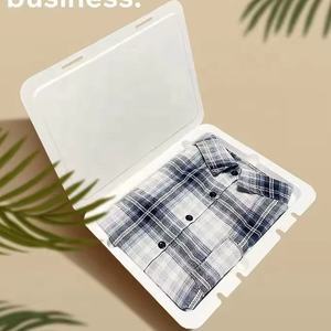 דפוס בר קיימא נייר דפוס לבן תיבת אריזה עבור בגדים בגדים חולצת טריקו שמלה - Product Image 2