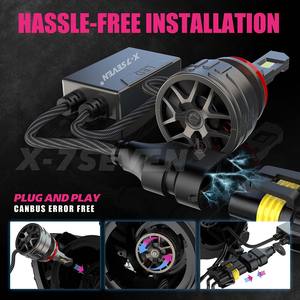 X-7SEVEN XKRO 36000LM 160W voiture LED H4 feux de croisement 9005 9006 9012 phare LED Canbus phare LED vert CSP phare LED H4 - Product Image 4