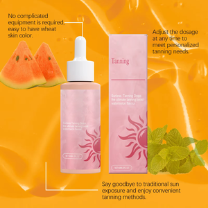 Venta caliente verano trigo piel suero a base de hierbas hidratante bronceado agua ayuda para la <span class=keywords><strong>playa</strong></span> bronceado uso corporal - Product Image 2