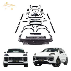 Ventes d'usine 9YA 9Y0.2 coupé sec fibre de carbone lèvre arrière Turbo <span class=keywords><strong>GT</strong></span> pare-chocs jupe latérale tuyau d'échappement Kits de carrosserie pour Porsche Cayenne 2024 + - Product Image 1