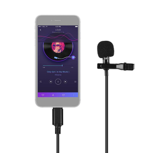 Type C Mini Revers <span class=keywords><strong>Cravate</strong></span> Clip-<span class=keywords><strong>Micro</strong></span> À Condensateur <span class=keywords><strong>Micro</strong></span> pour Android iOS Téléphone Portable <span class=keywords><strong>Micro</strong></span> <span class=keywords><strong>USB</strong></span> avec 2M Longueur TPE Câble - Product Image 5