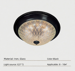 Amerikaanse Retro Moderne <span class=keywords><strong>Led</strong></span> Plafondlamp Voor Slaapkamer Kinderkamer Europese Balkon Gangpad Keuken Ijzeren Basis Voor Woonkamer - Product Image 3