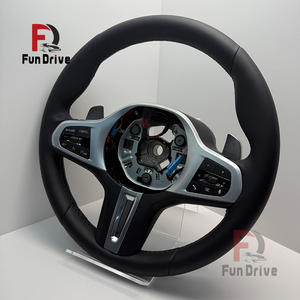 Volante de Cuero Completo para <span class=keywords><strong>BMW</strong></span> G20 G30 G37 G21 G22 G23 G80 Serie 3 Modelos M3 M4 2019-2023 Diseño Deportivo Cuero de Gamuza - Product Image 2