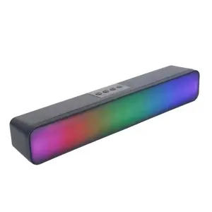 Loa âm thanh không dây USB chuyên nghiệp, tích hợp <span class=keywords><strong>Bluetooth</strong></span>, đèn LED RGB, dành cho máy tính để bàn, thuộc dòng Soundbar, hệ thống âm thanh vòm gia đình, thiết bị công nghệ hiện đại - Product Image 1