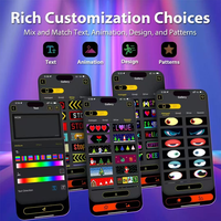 Panel de Matriz LED RGB YD X96 para Automóvil y Camioneta con Control de Color por Aplicación IPixel, Animación de Ojos DIY, Resistente al Agua IP67