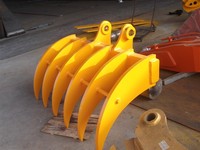 Râteau à racines pour excavatrice PC100/CAT310 pour le desserrage du sol/le nettoyage des fossés/le déblaiement des boues/les opérations en pente