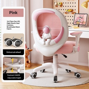 Silla de Oficina Ergonómica de Malla Económica, Silla de Estudio para Niños con Altura Ajustable, Silla Giratoria para Escritorio Infantil - Product Image 4