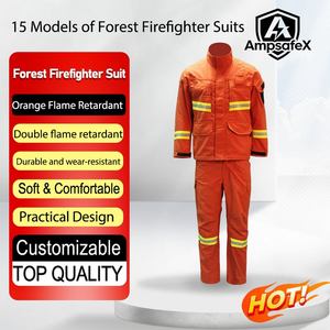 Combinaison de pompier forestier intégrale 15 styles, ignifuge, en matériau Aramax, ATPV 21 HRC5, vêtements de protection pour la lutte contre les incendies - Product Image 1
