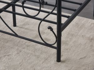 Cadre de <span class=keywords><strong>lit</strong></span> en métal de tête de <span class=keywords><strong>lit</strong></span> de conception de papillon Antique de diamants <span class=keywords><strong>autour</strong></span> <span class=keywords><strong>du</strong></span> prix d'usine et de bonne qualité - Product Image 5