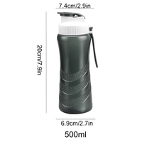 Bouteille d'eau de sport 500ML en gros Camping course à pied vélo boisson bouteille d'eau produits tendance Logo personnalisé bouteille d'eau