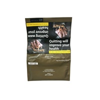 Sachet enveloppe vide personnalisé pas cher 50g, sac en plastique noir Amber Leaf pour tabac à rouler, pochette marron Amber Leaf 50g