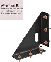 Cadre en fer triangulaire à angle droit réglable multifonctionnel pour soutenir les armoires, renforcer le support des meubles, pour la maison et le bureau