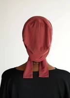 Bonnet ajustable en jersey de coton musulman FRC avec trou pour les oreilles, sous-hijab doux et extensible en jersey, bonnet intérieur réglable pour femme