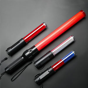 Recarregável Traffic Control Stick LED Multi Funcional Fluorescente Flash Salva-vidas Tráfego Control Stick Vermelho Azul Combate a incêndios - Product Image 4