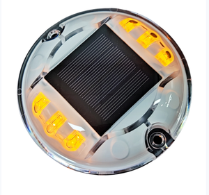 IP68 Waterproof Solar Road Stud 6 LED Double Sided Reflective Driveway Marker Mono Crystalline Solar Powered Ground <b>Light</b> 6 Tons - Product Image 5