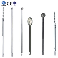 Ensemble d'instruments chirurgicaux ORL : Fraises rondes non capuchonnées, fraises à abordage latéral, fraises dentaires - En promotion