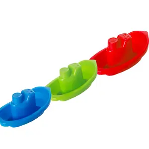 10 Bath Boats Numbered & Stackable Bathtime Toys Floating Toy Boats for The Bath, Pool, Beach Educational Toys