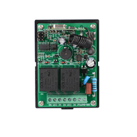 YET402PC 110-220V Contrôleur à Ventes Chaudes 433/315MHz Récepteur de Porte de Garage pour Volet Roulant avec Deux Émetteurs