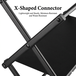Foldable Outdoor Camping Storage Rack Aluminum Alloy Frame Carbon Steel Board X Shape One Click Opening 0.8mm Thick <b>Desk</b> - Product Image 2