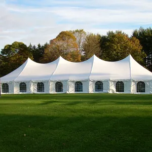 Luxury 15x20 15x30 15x50 30x40 30x50 large white tente outdoor wedding Pole tent for 200 300 500 800 1000 people events party
