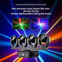 Projecteur LED Beam à 4 têtes DMX512 RGBW avec effet anneau, prêt à être expédié, pour DJ, mariages et soirées