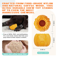 Balle à mâcher pour chien en forme de citrouille 3 en 1, jouet à lécher congelé en nylon, distributeur de nourriture pour Halloween