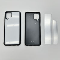 GOINGOO Coque de téléphone hybride antichoc en PC rigide et cadre en caoutchouc TPU souple, vierge 2D pour sublimation, pour S25 Plus