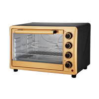 Four à convection électrique 48L en métal pour cuisson, grillades, pizzas, poulet, capacité 2 tranches, classe énergétique A, idéal pour hôtels