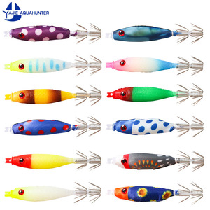 Japon Matériel PVC Squid Jig Bois Crevettes Leurre De Pêche Dur Appâts pour UKISUTTE - Product Image 6