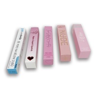 Logo personnalisé en couleurs de luxe écologique petit rectangle de beauté bâton à lèvres brillant à lèvres Tube cosmétique boîte de papier emballage