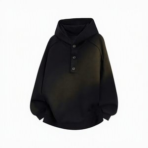 <span class=keywords><strong>Pull</strong></span> à capuche tricoté américain pour homme, style <span class=keywords><strong>vintage</strong></span> haut de gamme, avec boucle décorative, idéal pour le printemps - Product Image 2