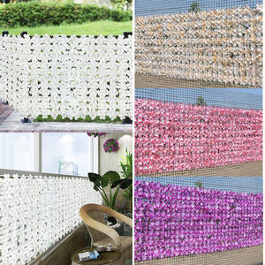 Plastic Fencing Garden Expandable <strong>Trellis</strong> Fence <strong>With</strong> <strong>Flowers</strong> <strong>Artificial</strong> Privacy Fence - Product Image 6