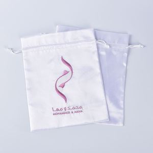 Bolsa de Satén Personalizada al por Mayor con Cordón para Almacenamiento y Embalaje de Regalos, Embalaje Textil Reutilizable - Product Image 2