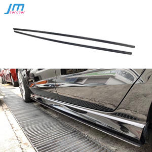 Faldas laterales de fibra de carbono para puerta de coche, delantales de guardabarros para <span class=keywords><strong>Audi</strong></span> A3, Sline, S3, <span class=keywords><strong>RS3</strong></span>, sedán, 4 puertas, 2017, 2018, <span class=keywords><strong>2019</strong></span> - Product Image 1