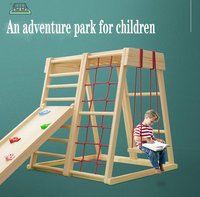 Structure d'escalade Montessori pour enfants avec toboggan, style moderne, pour grimpeurs