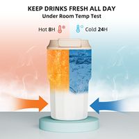 Gobelets isothermes en acier inoxydable avec logo, infuseur à thé intégré, vente en gros pour cadeaux de fête