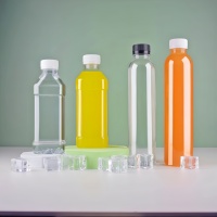 Bouteille en plastique PET pour eau personnalisée de 250 ml, 300 ml, 350 ml, 400 ml, 500 ml avec bouchon en plastique, emballage pour jus, soda