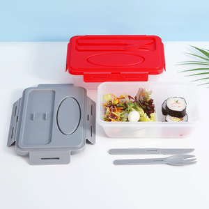 <span class=keywords><strong>Amazon</strong></span> Top vendedor Everich de los PP caja de Bento de grado de alimentos de plástico a prueba de fugas Tiffin caja de almuerzo de contenedor de alimentos con cuchara y tenedor - Product Image 3