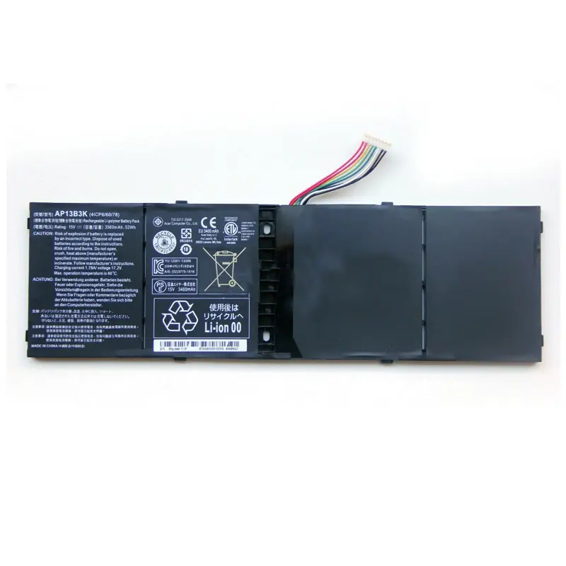 Rechargeable Battery For Laptop Genuine Laptop Battery AP13B8K For Acer Aspire V5-552G V7-481P V7-482PG 15.2V 53WH Rechargeable Laptop Battery Pack AP13B8K