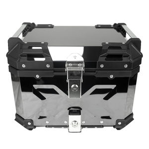 F-2 <span class=keywords><strong>MOTO</strong></span> <span class=keywords><strong>Top</strong></span> <span class=keywords><strong>Case</strong></span> universel imperméable et durable en alliage d'aluminium pour <span class=keywords><strong>moto</strong></span>, boîte arrière, boîte à bagages 55L - Product Image 6